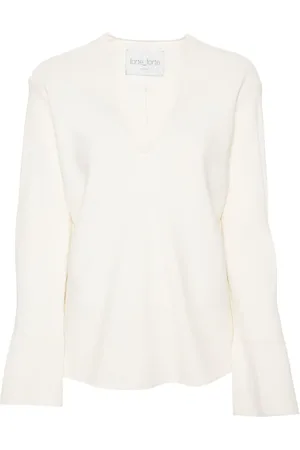 FORTE FORTE Langærmet bluse i crepe