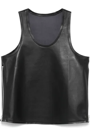 Comme des Garçons Tanktop i imiteret læder