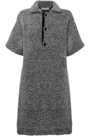J.W.Anderson Strikket polo-kjole med logoplade