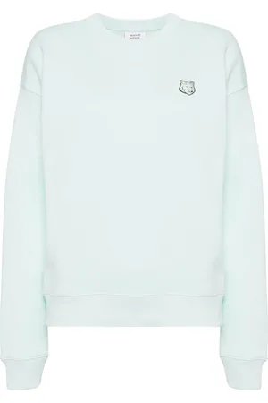 Maison Kitsuné Sweatshirt med rævehoved-mærke