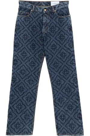 Casablanca Jeans med laserskåret monogram