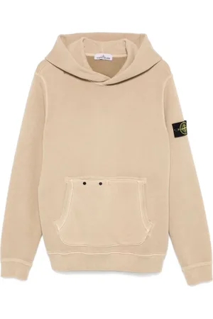 Stone Island Hættetrøje med kompasmærke og logo