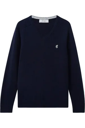 PRINGLE OF SCOTLAND Uldsweater med V-hals