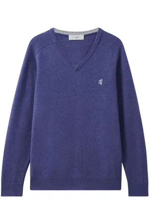 PRINGLE OF SCOTLAND Uldsweater med V-hals