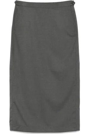 REMAIN Mellemlang Suiting-nederdel