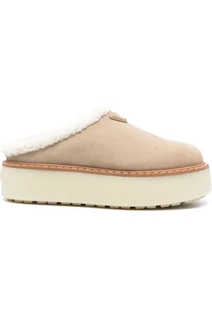 Prada 50 mm mules med emaljelogo