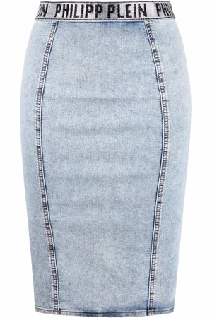 Philipp Plein Stones denimnederdel