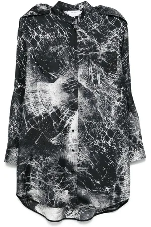 Alexander McQueen Skjortekjole med tryk