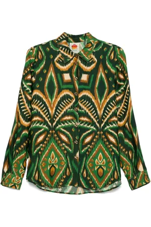 Farm Rio Pineapple Ikat skjorte