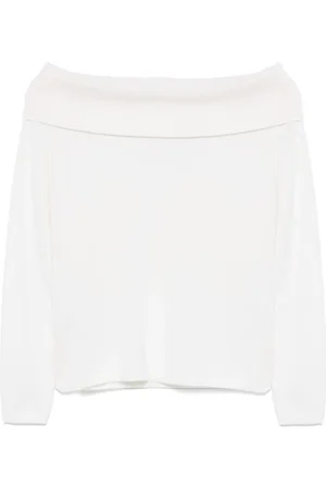 Allude Sweater med off-shoulder-snit