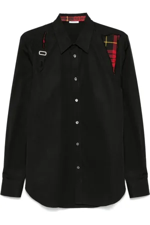 Alexander McQueen Macqueen skjorte med skotskternede seler