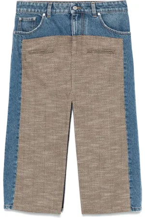 Stella McCartney Midi nederdel i tweed og denim