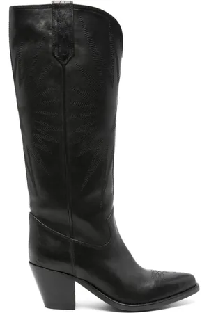 Golden Goose 65 mm cowboystøvler i læder