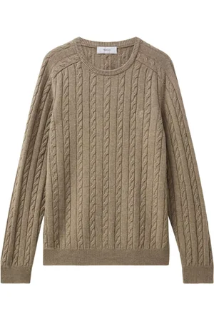 PRINGLE OF SCOTLAND Kabelstrikket sweater i uld