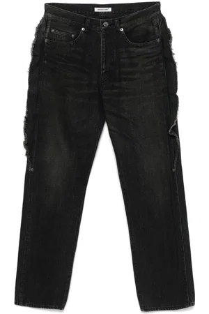 UNDERCOVER Jeans med frynset detalje