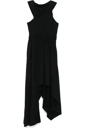 Alexander McQueen Asymmetrisk kjole med rynket design