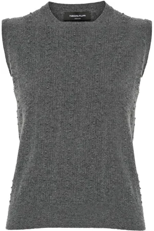 Fabiana Filippi Strikket vest med boble-syninger