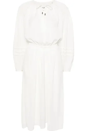 Marant Etoile Lang Lydie kjole i georgette-crepe