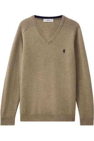 PRINGLE OF SCOTLAND Uldsweater med V-hals