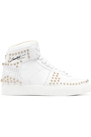 Philipp Plein High-top Stars sneakers i læder