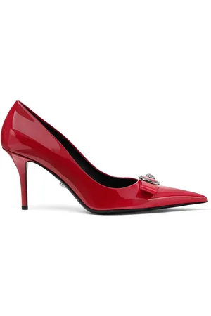 VERSACE 85 mm Gianni pumps med bånd