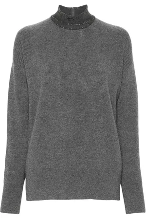 Brunello Cucinelli Sweater med perledetalje