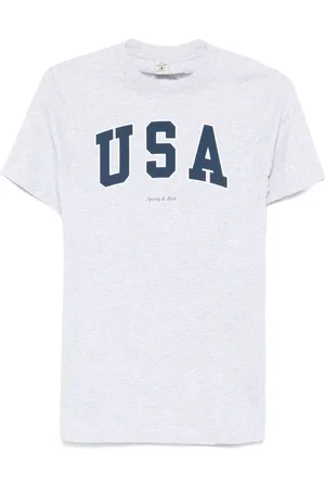 Sporty & Rich T-shirt med USA-tryk