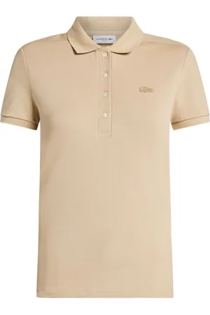 Lacoste Polo med logo-applikation