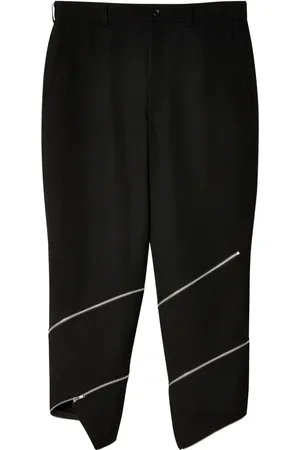 Comme des Garçons Cropped bukser i uld med lynlås