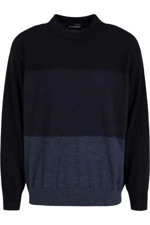 Emporio Armani Trøje i uldblanding med colourblocking