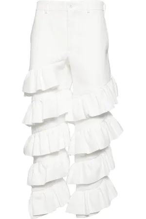 Comme des Garçons Cropped bukser med flæser
