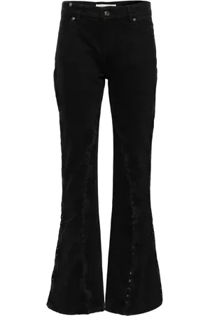 Y / PROJECT Jeans med svaj og kroglukning i siden