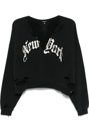 R13 Cropped New York sweatshirt