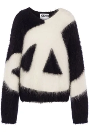 Moschino Børstet trøje i mohair- og uldblanding