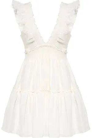 LOVESHACKFANCY Kort Poplar kjole