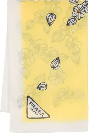 Prada Tørklæde med blomstertryk