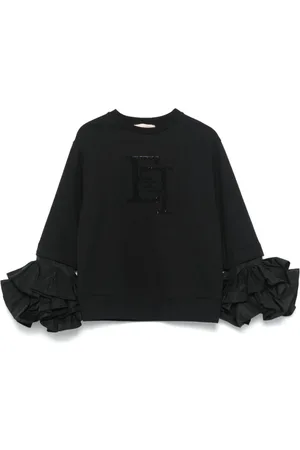 Elisabetta Franchi Sweater med rhinsten-logo