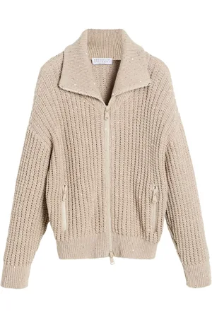 Brunello Cucinelli Cardigan med lynlås