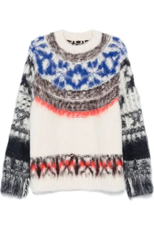 SACAI Sweater med børstet effekt
