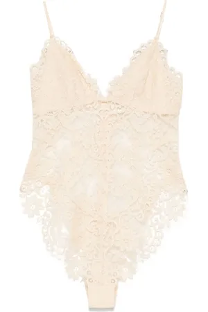 ZIMMERMANN Illustration bodysuit med blonde
