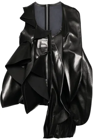 Comme des Garçons Vest med plisseret detalje