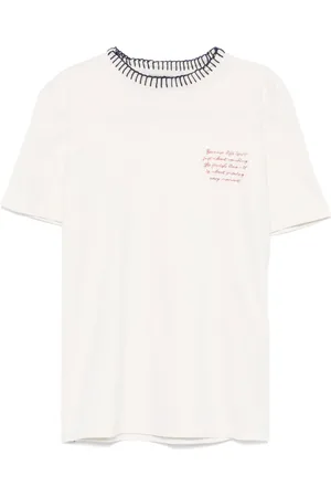 Golden Goose T-shirt med tekstbroderi