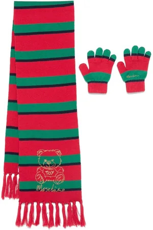 Moschino Tørklæde med bamsemotiv