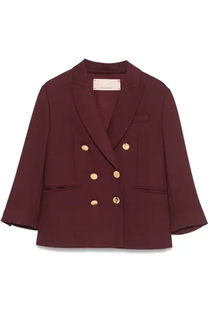 Elisabetta Franchi Dobbeltradet blazer