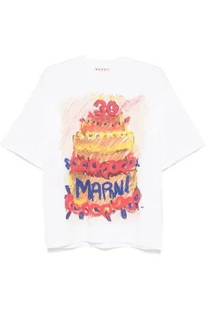 Marni T-shirt med logotryk