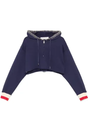 Golden Goose Cropped hættetrøje med halv lynlås