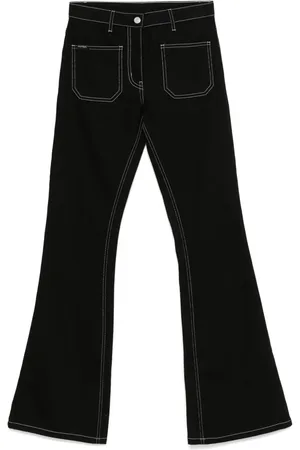 Courrèges Bootcut-jeans med topsting