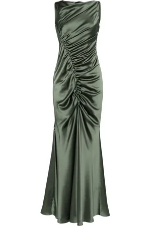 Amsale Asymmetrisk kjole i satin