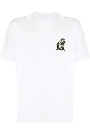 Emporio Armani T-shirt med French Bulldog-broderi