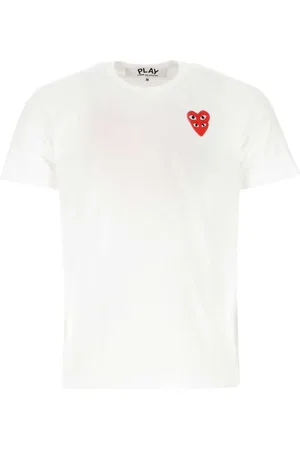 Comme des Garçons T-shirt med logoapplikation